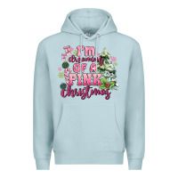 Blue Mist im dreaming of a pink christmas Premium Hoodie - MaliasSmallBusiness