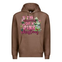 Chestnut im dreaming of a pink christmas Premium Hoodie - MaliasSmallBusiness
