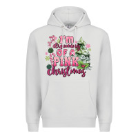 Dove Grey im dreaming of a pink christmas Premium Hoodie - MaliasSmallBusiness