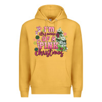 Mustard im dreaming of a pink christmas Premium Hoodie - MaliasSmallBusiness