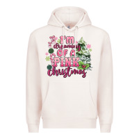 Pale Pink im dreaming of a pink christmas Premium Hoodie - MaliasSmallBusiness