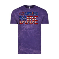Cloud Purple all american dude Vintage Tee - Zillion Design Studio