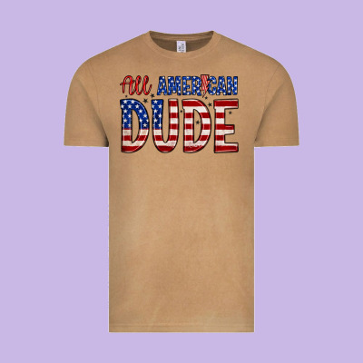 All American Dude Vintage Tee Designed By Zillion Design Studio