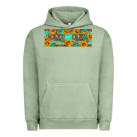 Pigment Oil Green Cozy Vibes Urban Hoodie - Artiststas