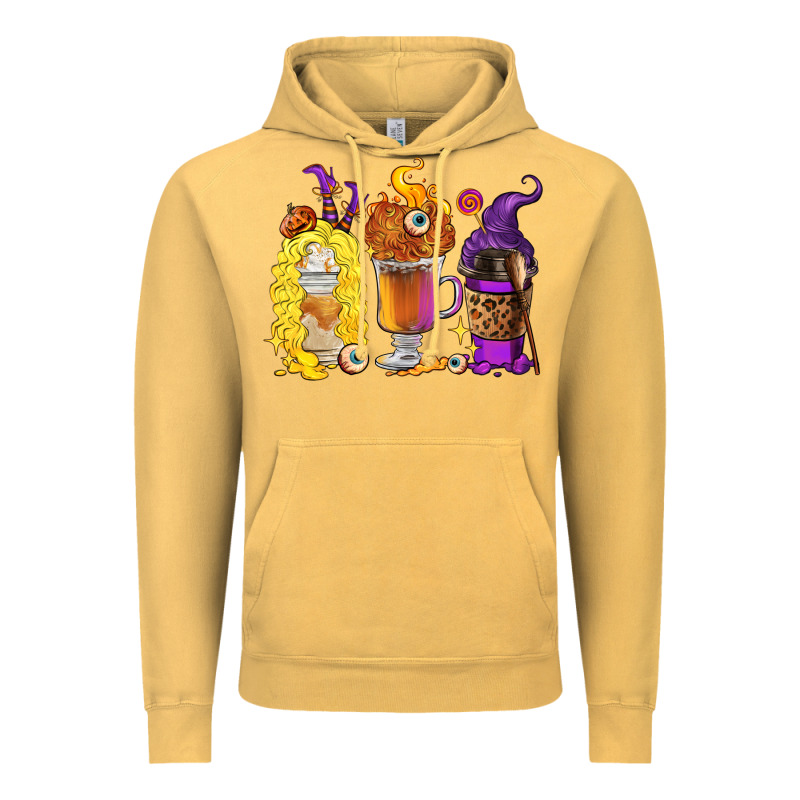 Halloween Hocus Pocus Coffee Cups Vintage Hoodie by RanaPortraitStore | Teevron