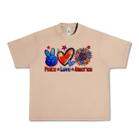Burro peace love america Urban Heavy Tee - Zillion Design Studio