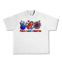 Lunar Rock peace love america Urban Heavy Tee - Zillion Design Studio