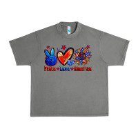 Tornado peace love america Urban Heavy Tee - Zillion Design Studio