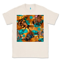 Natural cowboy rodeo seamless pattern Classic Tee - BundleAndBundleShop
