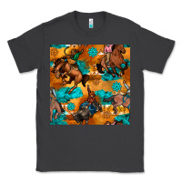 Smoke cowboy rodeo seamless pattern Classic Tee - BundleAndBundleShop