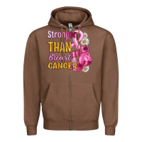 Chestnut Stronger than breast cancer Zipper Hoodie - Artiststas