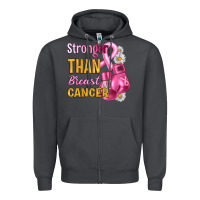 Smoke Stronger than breast cancer Zipper Hoodie - Artiststas