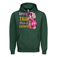 Sports Green Stronger than breast cancer Zipper Hoodie - Artiststas