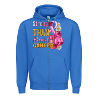 True Royal Stronger than breast cancer Zipper Hoodie - Artiststas