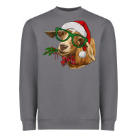 Storm Christmas Glasses Goat Heavyweight Sweatshirt - RanaPortraitStore
