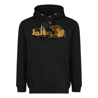 Black Wheel Tractor Scraper Heavyweight Hoodie - LillyAllenDesigns