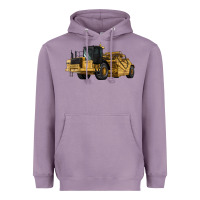 Lavender Wheel Tractor Scraper Heavyweight Hoodie - LillyAllenDesigns