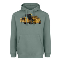 Sage Wheel Tractor Scraper Heavyweight Hoodie - LillyAllenDesigns