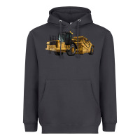 Smoke Wheel Tractor Scraper Heavyweight Hoodie - LillyAllenDesigns