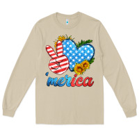 Mushroom america with heart Long Sleeve Tee - HRA Design Shop