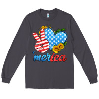 Smoke america with heart Long Sleeve Tee - HRA Design Shop