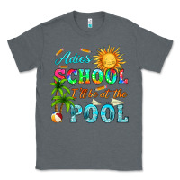 Charcoal Heather adios school i ll be at the pool Classic Tee - HRA Design Shop