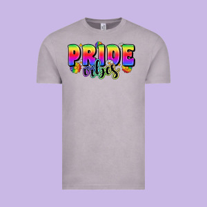 Pride Vibes Vintage Tee Designed By Zillion Design Studio