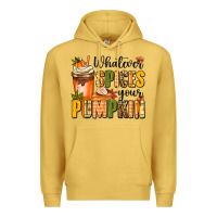 Antique Gold whatever spices your pumpkin Premium Hoodie - MaliasSmallBusiness