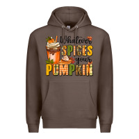Coffee whatever spices your pumpkin Premium Hoodie - MaliasSmallBusiness