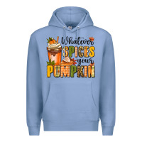 Colony Blue whatever spices your pumpkin Premium Hoodie - MaliasSmallBusiness