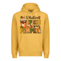 Mustard whatever spices your pumpkin Premium Hoodie - MaliasSmallBusiness
