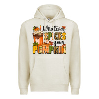 Oatmeal Heather whatever spices your pumpkin Premium Hoodie - MaliasSmallBusiness