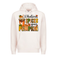 Pale Pink whatever spices your pumpkin Premium Hoodie - MaliasSmallBusiness