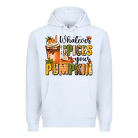White whatever spices your pumpkin Premium Hoodie - MaliasSmallBusiness