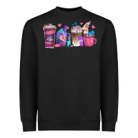Black nail hustler coffee cups Heavyweight Sweatshirt - texasbilliewilder