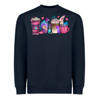 Navy nail hustler coffee cups Heavyweight Sweatshirt - texasbilliewilder