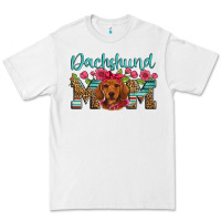White dachshund mom Premium Tee - Artiststas