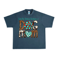 Midnight Navy kinda busy being a dog mom Urban Heavy Tee - texasbilliewilder