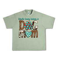 Oil Green kinda busy being a dog mom Urban Heavy Tee - texasbilliewilder