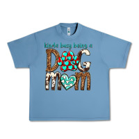 Pebble Blue kinda busy being a dog mom Urban Heavy Tee - texasbilliewilder