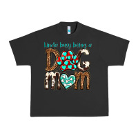 Pigment Black kinda busy being a dog mom Urban Heavy Tee - texasbilliewilder