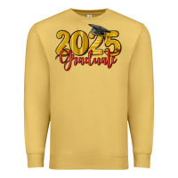 Antique Gold 2025 graduate Premium Sweatshirt - MaliasSmallBusiness