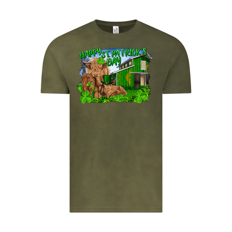 Happy St. Patrick's Day Cattle And Calfs Vintage Tee by RanaPortraitStore | Teevron