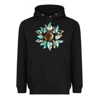 Black sunflower Heavyweight Hoodie - BarkalooDesign