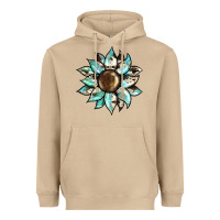 Mushroom sunflower Heavyweight Hoodie - BarkalooDesign