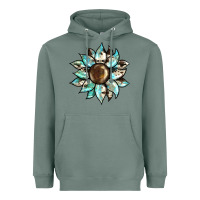 Sage sunflower Heavyweight Hoodie - BarkalooDesign