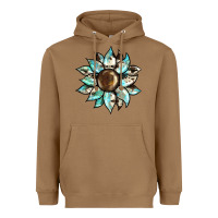 Toasted Coconut sunflower Heavyweight Hoodie - BarkalooDesign