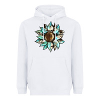 White sunflower Heavyweight Hoodie - BarkalooDesign