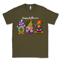 Army Green happy halloween gnomes white Classic Tee - RacoonDesign
