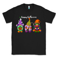Black happy halloween gnomes white Classic Tee - RacoonDesign